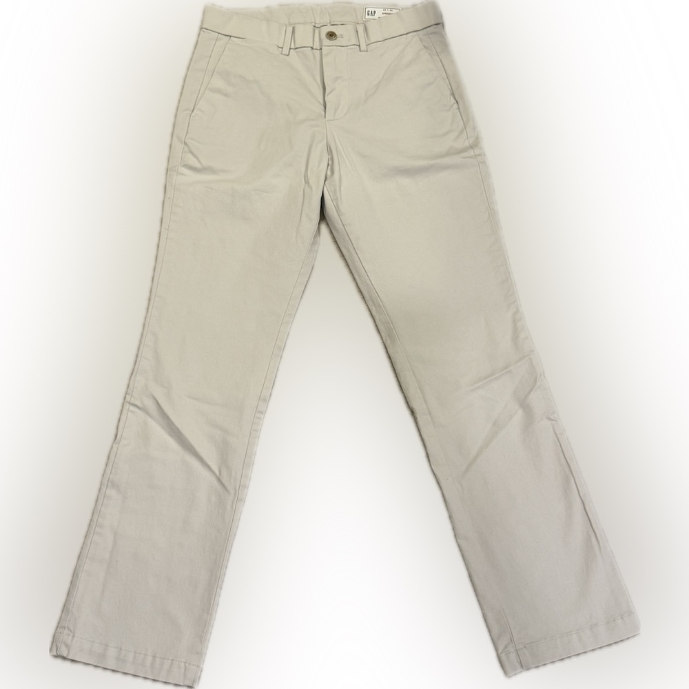 GAP Straight Fit Pants in khaki